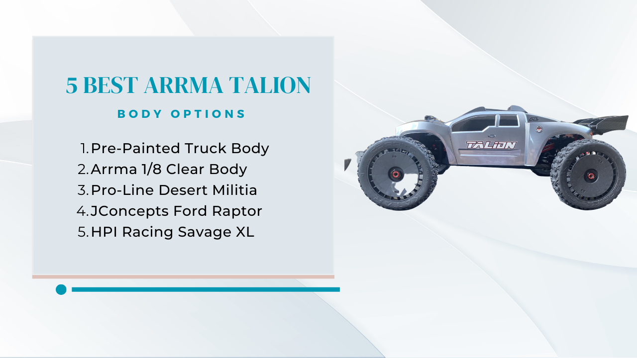 5 Best Arrma Talion Body Options